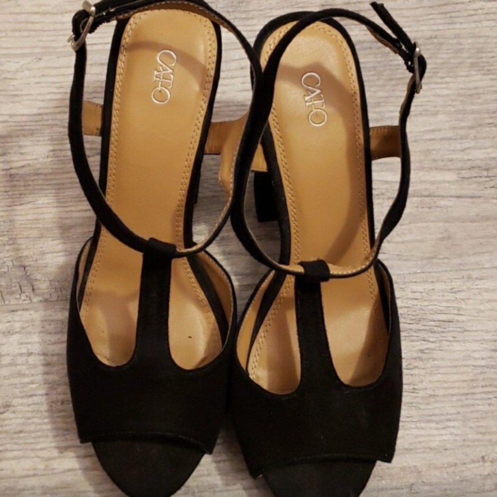 T-Strap black heel